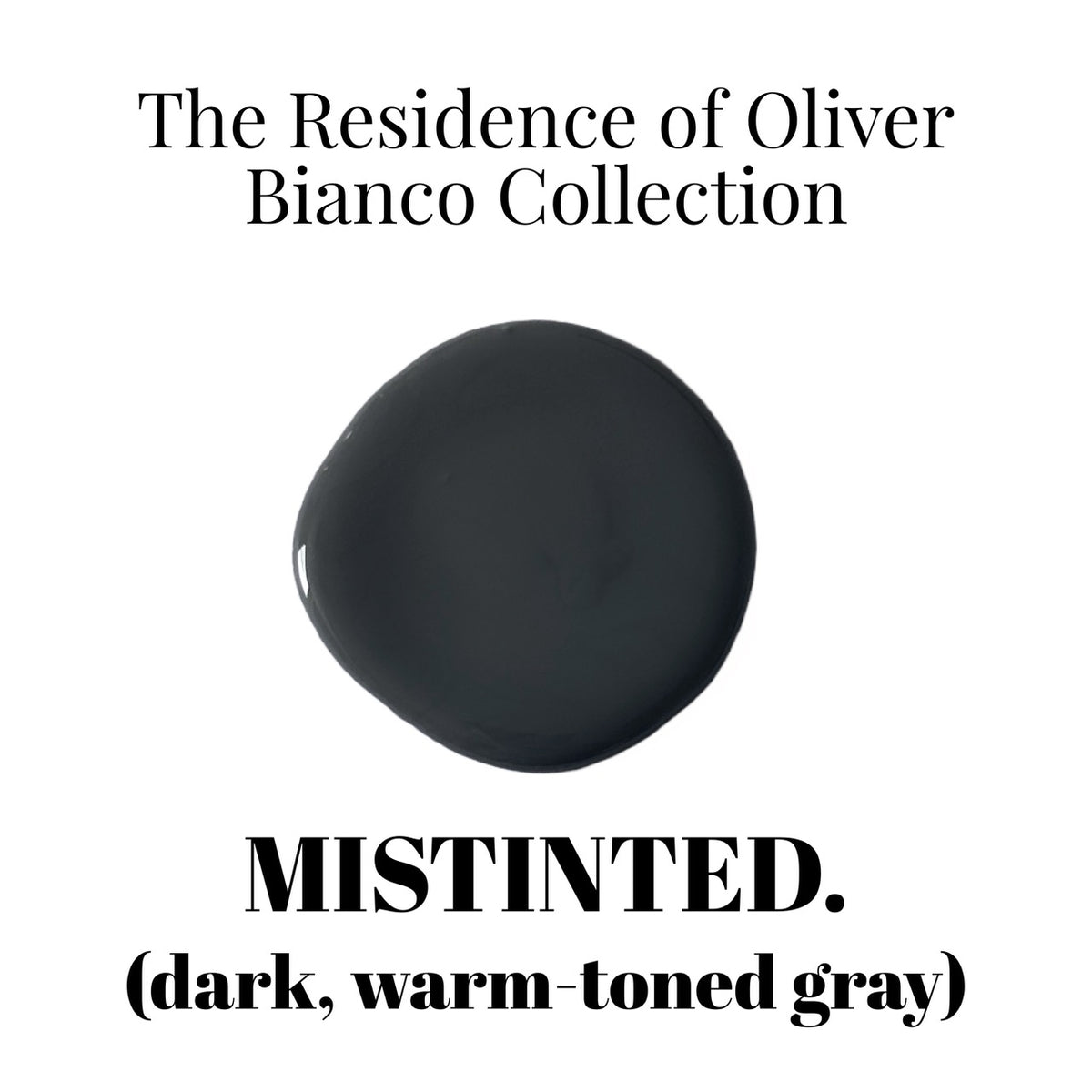 MISTINTED. dark, warmtoned gray handmade Tonester paint color